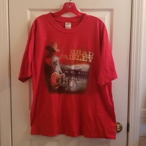 Brad Paisley Country Artist T-Shirt Red XL